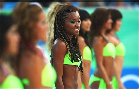 2008 Beijing Summer Olympic Games - Women's Beach Volleyball Cheerleaders!